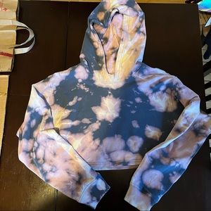 Lululemon Cropped Tie Dye Scuba Hoodie